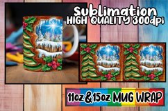 Radiant dreams 11oz 15oz mug wrap, Christmas Product Image 1
