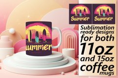 Retro Sunshine Patterns: Summer Mug Wrap Product Image 1