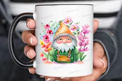 Watercolor Garden Gnome PNG Clipart Product Image 3
