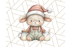 Christmas Pets in Pajamas Clipart PNG, Christmas Png Clipart Product Image 2