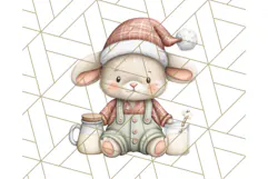 Christmas Pets in Pajamas Clipart PNG, Christmas Png Clipart Product Image 2