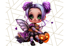 Halloween Fairy Clipart PNG, Cute Chibi Fairy Art Clip Art Product Image 2