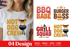 BBQ Babe Burger Boss Quotes SVG PNG Product Image 1