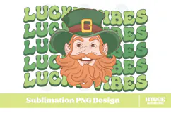 Happy St Patrick's Day PNG DTF Irish Lucky Leprechaun Beer Product Image 1
