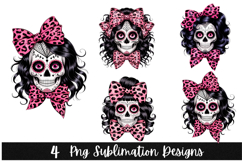 4 Halloween Skull PNG | Spooky Season Png Product Image 1