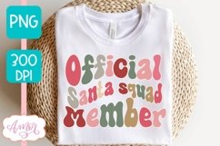 Official Santa squad member PNG sublimation design Product Image 3