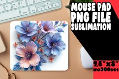 Elegant Colorful Floral Pad: Sublimation Charm Product Image 1