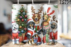 Christmas Dog Tumbler Wrap - Christmas Tumbler Design Product Image 1