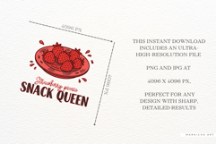 Summer Strawberry PNG Sublimation Product Image 4