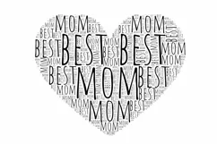 "Celebratory SVG design for the best mom ever on Mother’s Day"