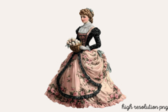 Pink Black Easter Clipart PNG Product Image 1