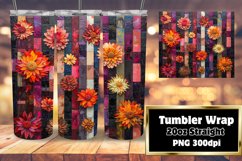Sublime Stripe and Petal Tumbler Wraps Product Image 1