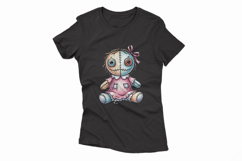 Girl Doll Pigtails Stitched Halloween Voodoo PNG Product Image 4