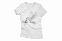 Dove Carrying Taegeukgi Peace Symbol PNG Korean Independence Product Image 4