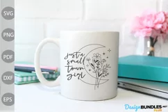 Boho Girl SVG Design / Just A Small Town Girl Svg Cut Files Product Image 2
