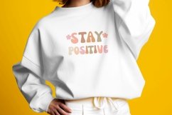 Stay positive typography svg for crafters Product Image 3