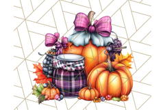 Fall Cottagecore Kitchen Clipart, Cozy Autumn Kitchen PNG Product Image 2