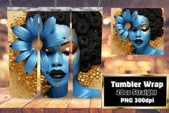 Melanin Rich 3D Afro Portrait Wrap 20oz Product Image 1