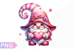 Valentine&#039;s Day Gnome Clipart - Gnome Sublimation PNG Design Product Image 1