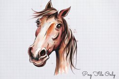 Funny Horse Clipart PNG Product Image 1