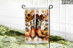 Fall Garden Flag Sublimation - Garden Flag PNG Design Product Image 1