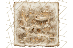 Winter Animal Masquerade Clipart PNG Woodland Animals Product Image 2