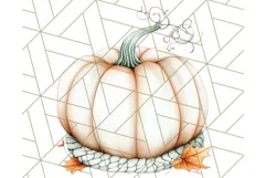 Fall Pumpkin Clipart PNG, Autumn Pumpkins, Jewel Tones Png Product Image 2
