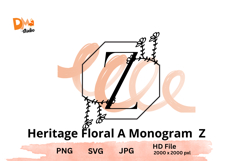 Heritage Floral Monogram Product Image 1