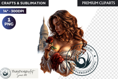 French Girl Clipart PNG, French woman, I love Paris Clipart Product Image 1