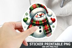 Christmas Santa Sticker| Christmas Sticker PNG Design Product Image 1