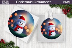 Snowman Christmas Ornament | Christmas Ornament PNG Product Image 1