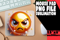 Timeless Mouse Pad Sublimation PNG, 3D Emoji Product Image 1