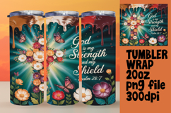 VIBRANT 20oz Tumbler Artwork , Christian Product Image 1