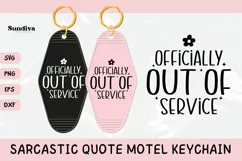 Funny Sarcastic Motel Keychain SVG | Out Of Service Product Image 1