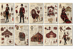Ephemera Circus Junk Journal Pages - Junk Journal Pack Product Image 2