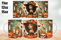 Halloween Witch Mug Wrap Sublimation 11oz, 12oz, 15oz Product Image 1