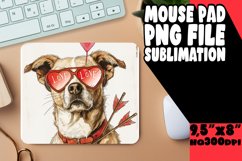 Cheerful Canine Pattern Mouse Mat, Festive Love Product Image 1