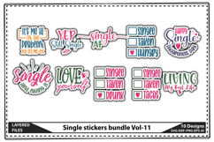 The Mega Sticker 500 Design Bundle, Printable Sticker Bundle Product Image 16