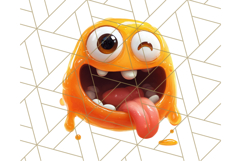Slime Monster Clipart, Colorful Goo Graphics Png Product Image 2