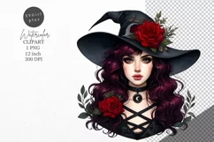 Halloween clipart, Witch clipart, Gothic clipart Product Image 1
