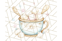 Tea Time Animal Clipart PNG Woodland Forest, Cottagecore Png Product Image 2