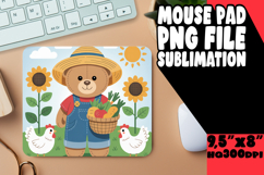Blissful Mouse Pad Design Ideas, Cute Bear Product Image 1