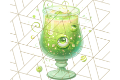 Halloween Drink Clipart PNG, Spooky Cute Beverage Art Product Image 2