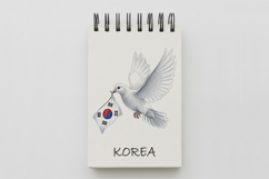 Dove Carrying Taegeukgi Peace Symbol PNG Korean Independence Product Image 5