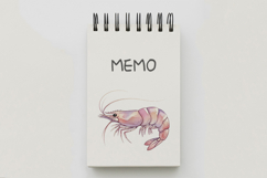 Cute Ocean Shrimp Marine Animal Pink Prawn PNG Summer Product Image 5