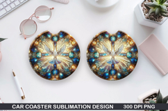 Dove Car coaster sublimation, Easter Coaster PNG Design Product Image 1