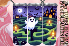 Radiant joy 20oz tumbler wrap, Ghost Product Image 1