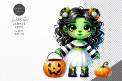 Halloween clipart, Littel girl, Kids Halloween Product Image 1