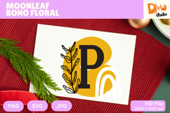 Moonleaf Boho Floral Monogram Product Image 1