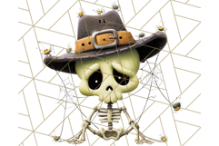 Quirky Skeleton Clipart PNG, Funny Halloween Bones Art Product Image 2